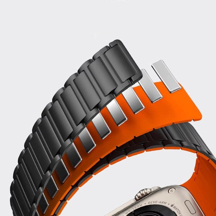 Siliconen armband met magnetische lus voor Apple Watch