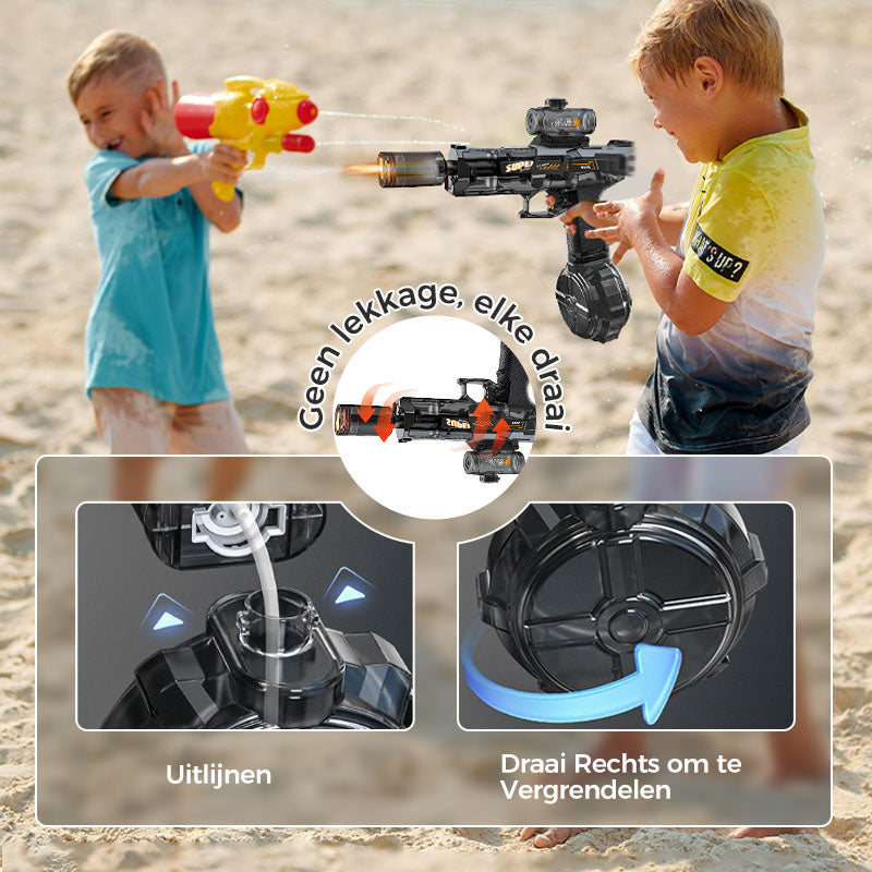 HydroVolt™ – Oplaadbare Elektrische Watershooter met Vlamlicht-effect