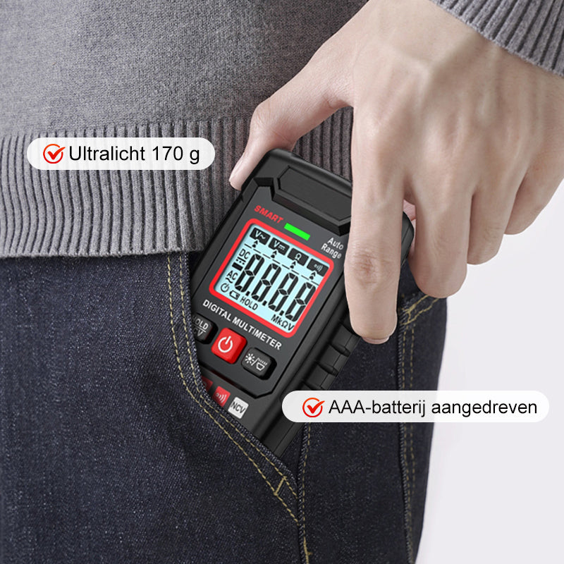Voltura™ Smart Multimeter – Compact, Slim en Veilig Meten