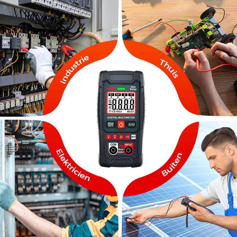 Voltura™ Smart Multimeter – Compact, Slim en Veilig Meten