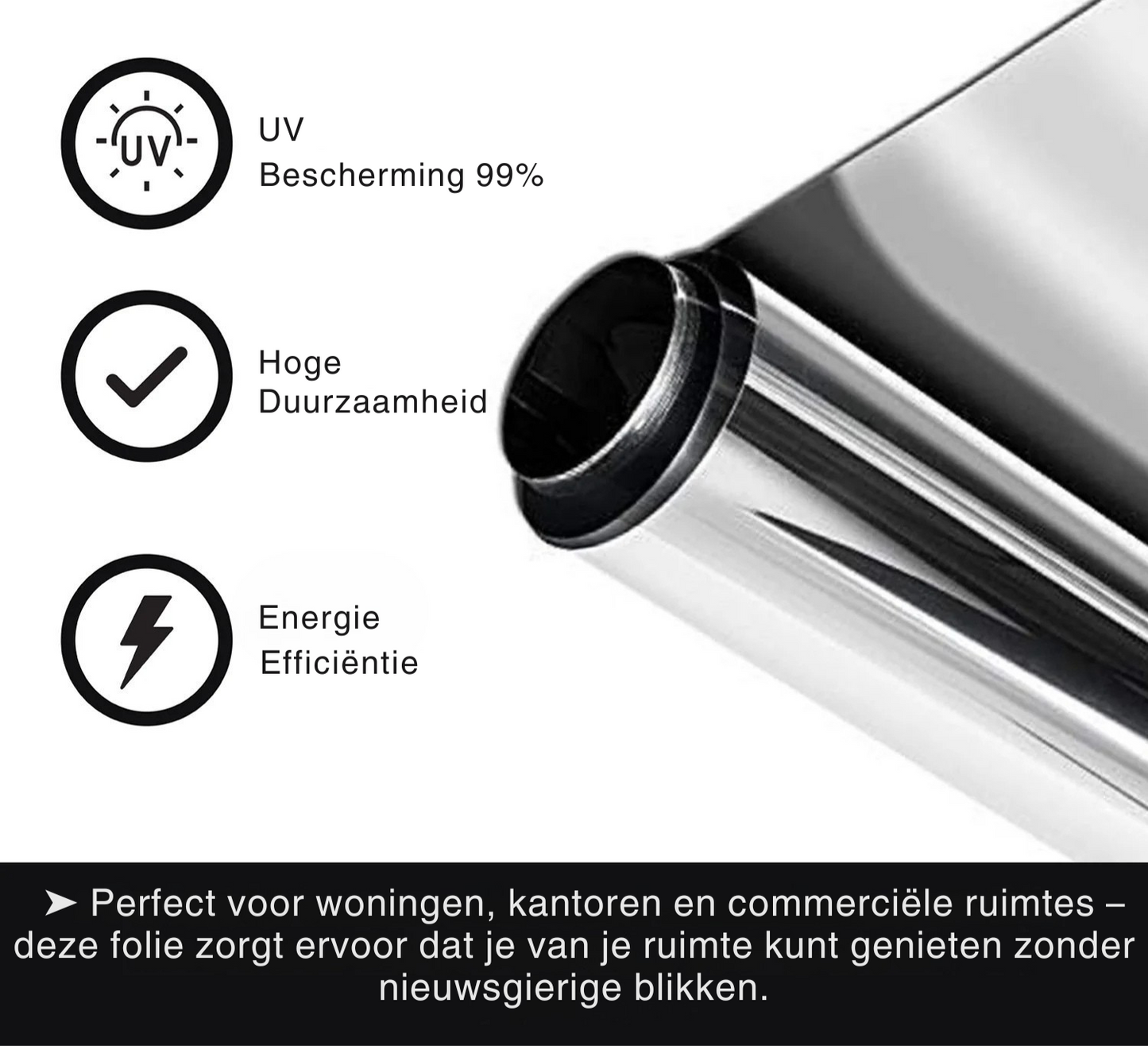 ShadeGuard™ | Zelfklevende Raam Privacyfolie