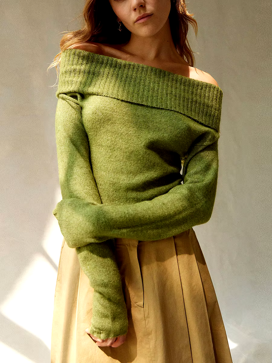 Sarai Off-Shoulder trui