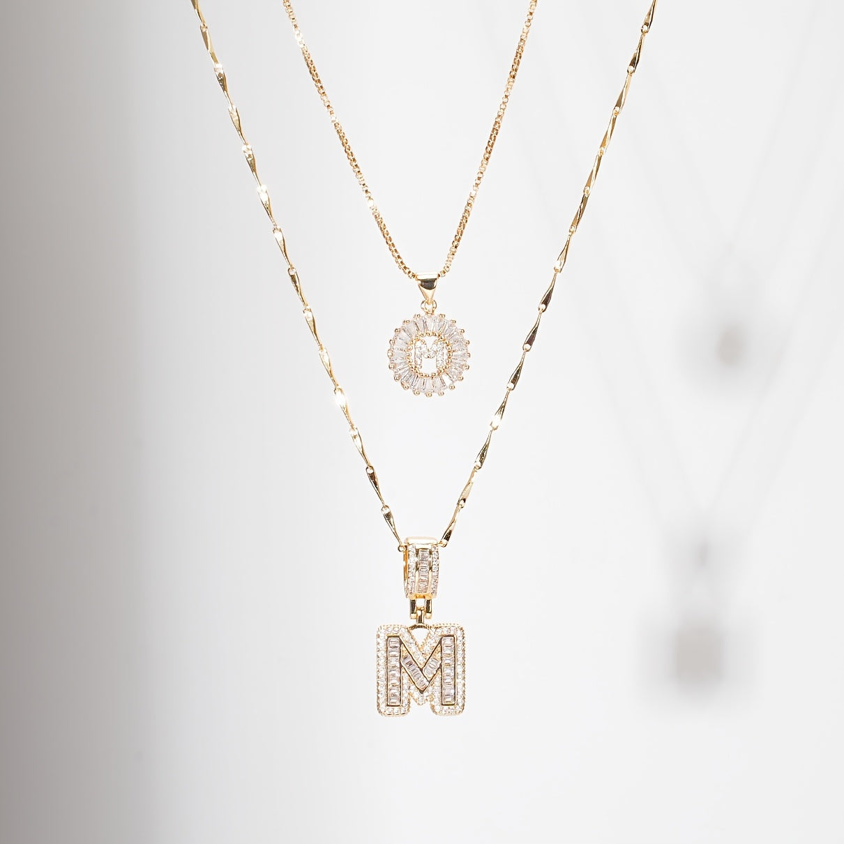 Lustra™ | Luxe Initial Ketting Set | 2 Stuks