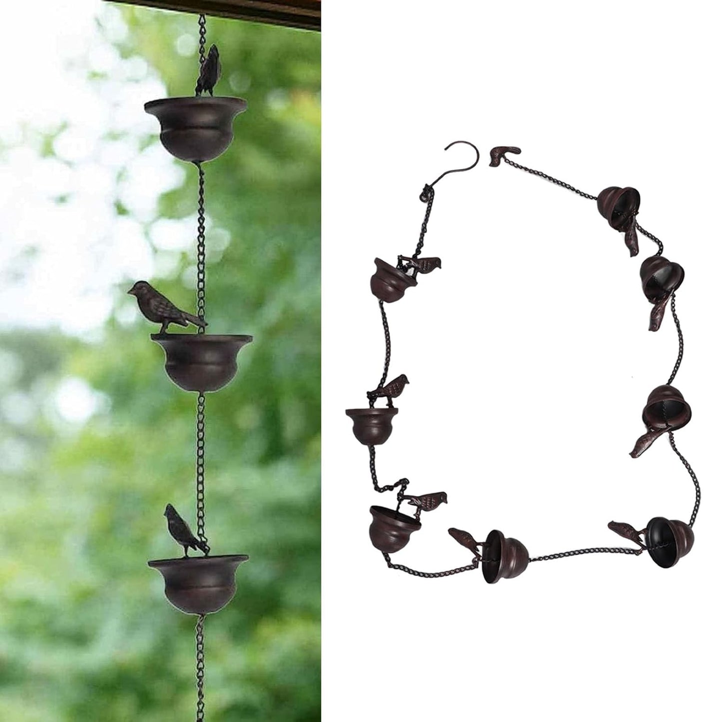 Pluvina™ Regenketting met Vogelbad