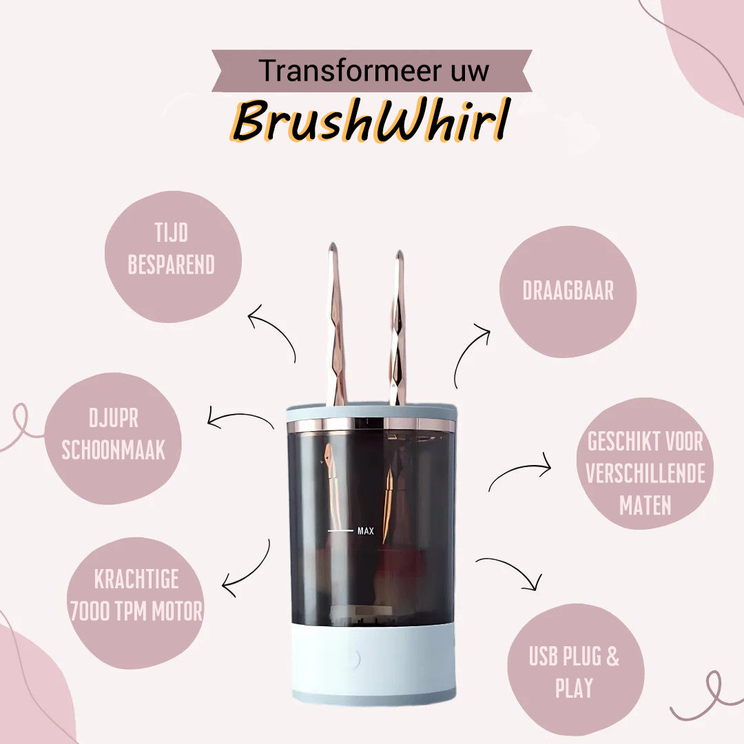 BrushWhirl™ - Elektrische Make-upkwastenreiniger