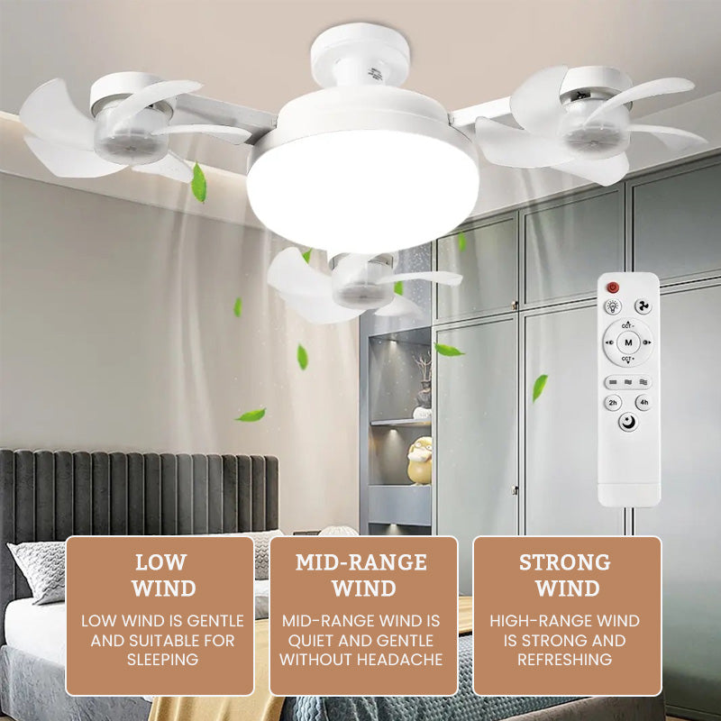 AeroGlow™ – Ventilatorlamp met Opvouwbare Bladen