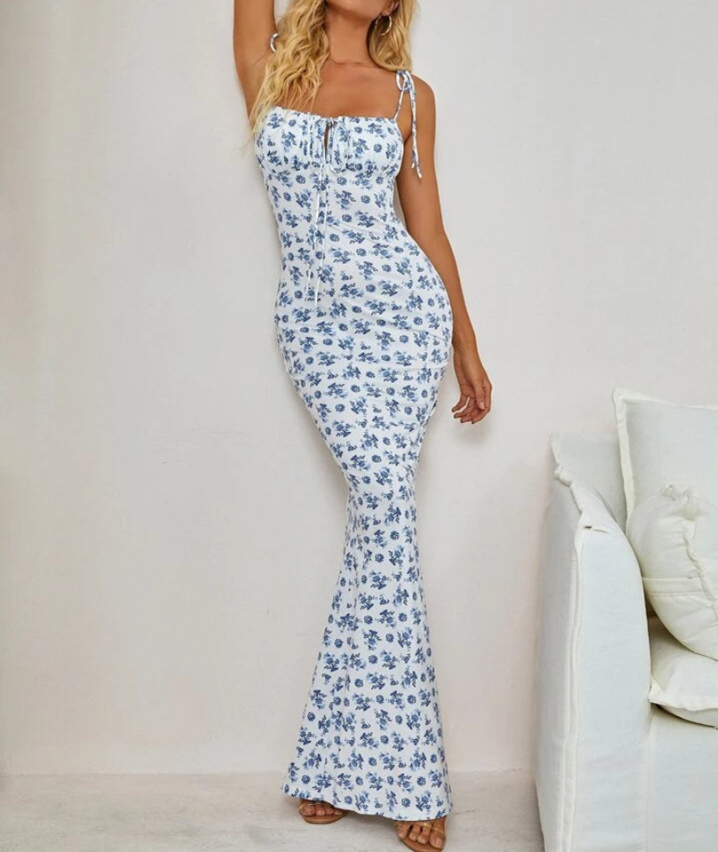 Freya™ - maxi jurk met bloemenprint