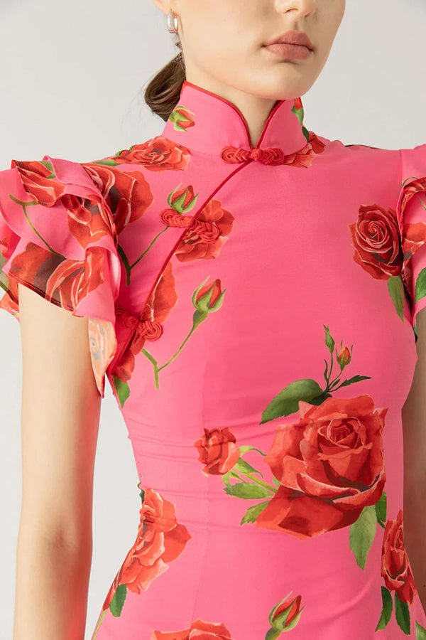 Floréla - Elegante Maxi Jurk met Bloemmotief