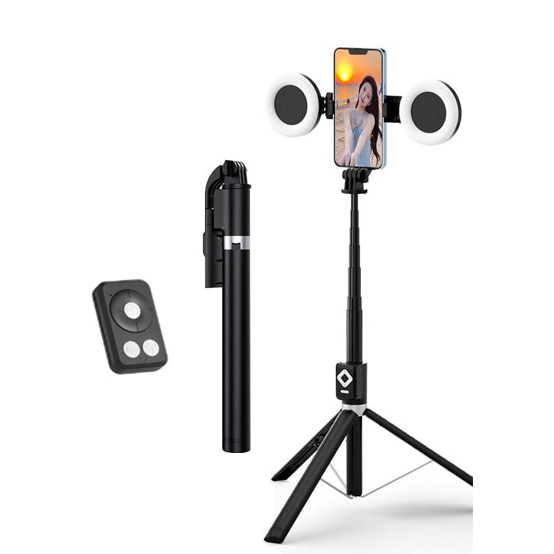 SnapGlow™ - 6-in-1 Selfie Stick & Statief