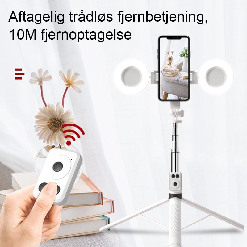 SnapGlow™ - 6-in-1 Selfie Stick & Statief