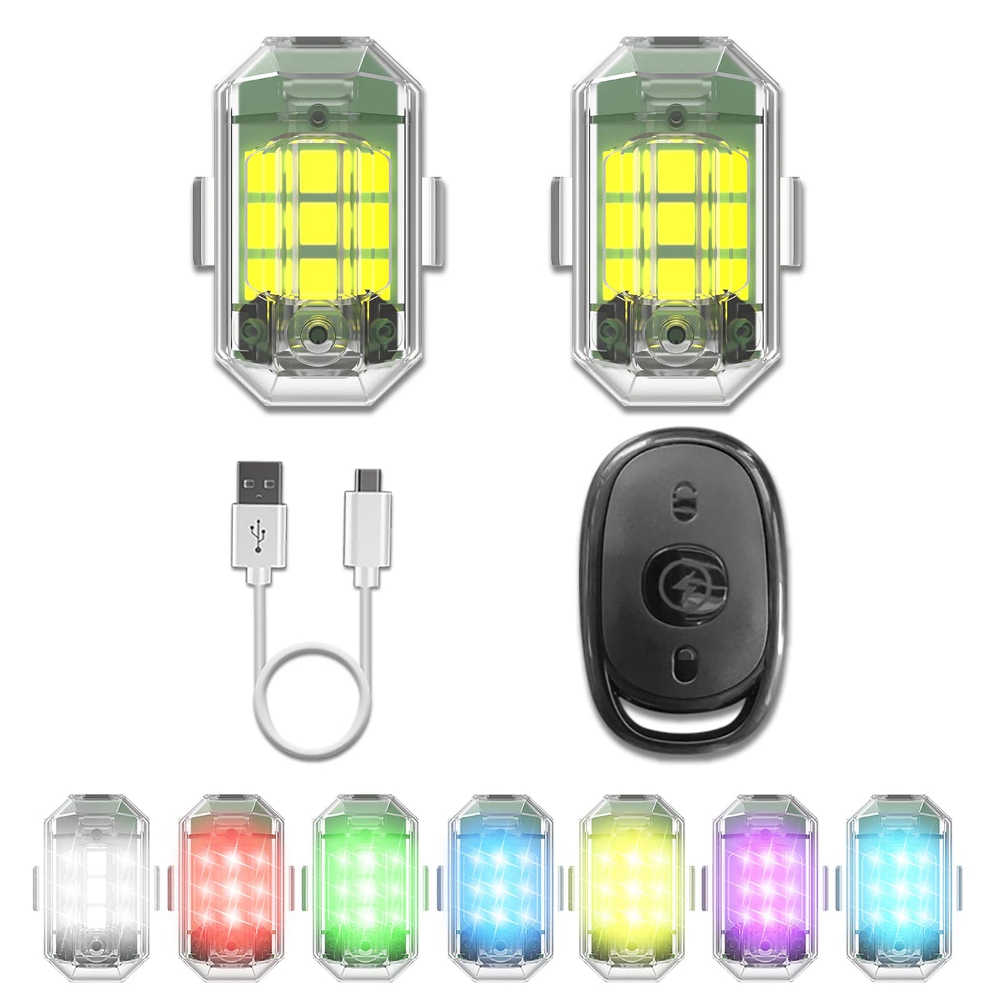 SkyGlide™ LED Strobe Lights | Voor Avonturiers op Twee Wielen!