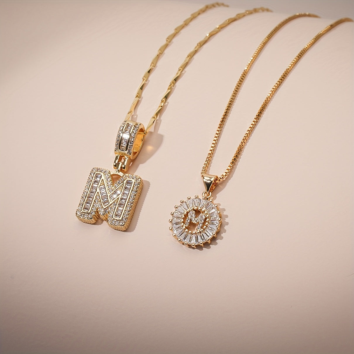 Lustra™ | Luxe Initial Ketting Set | 2 Stuks