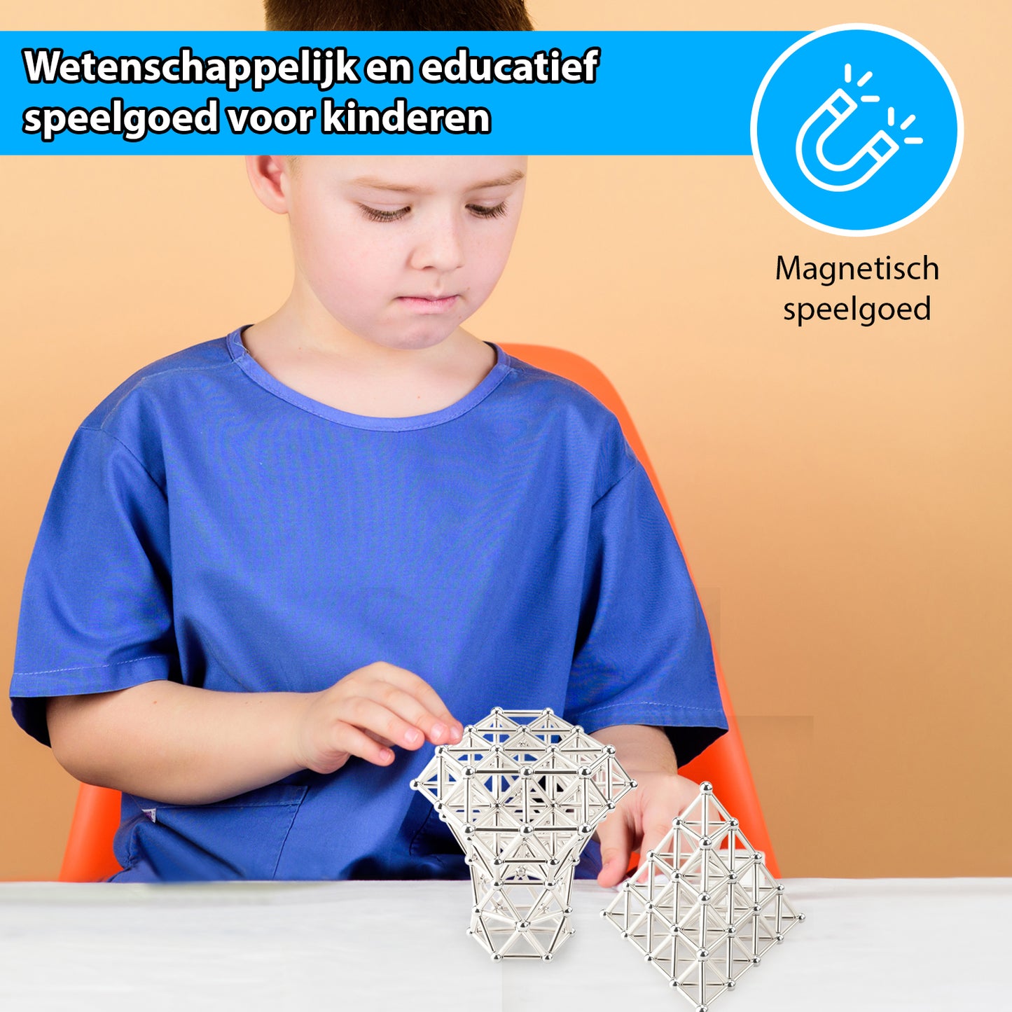 Magnetix™ Set - 36 Magnetische stokjes en 27 ballen