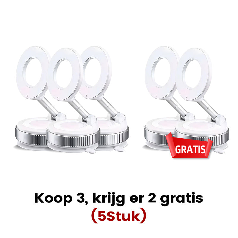 MagnoGrip™ – 360° Draaibare Magnetische Telefoonhouder met Vacuümzuigkracht