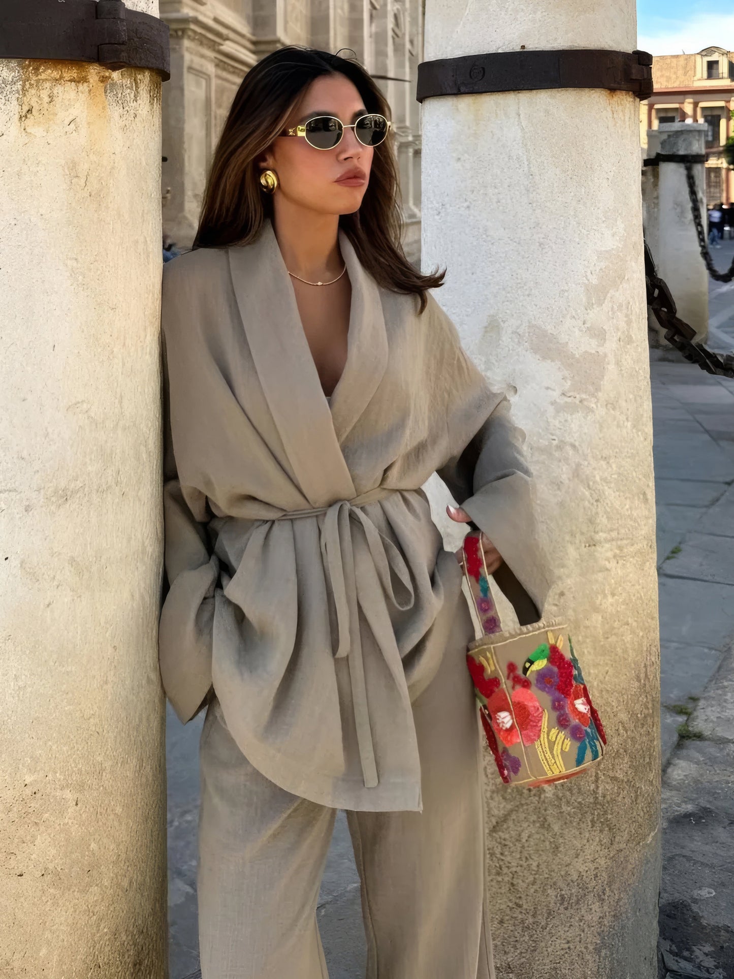 ARYA | KIMONO LINNEN SET