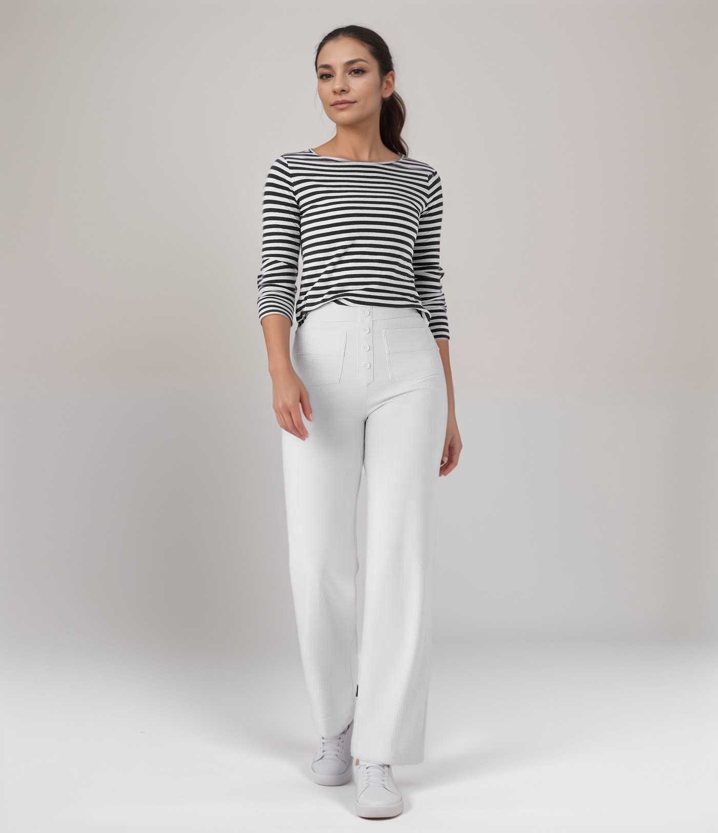 NovaFlex | Elastische broek met hoge taille
