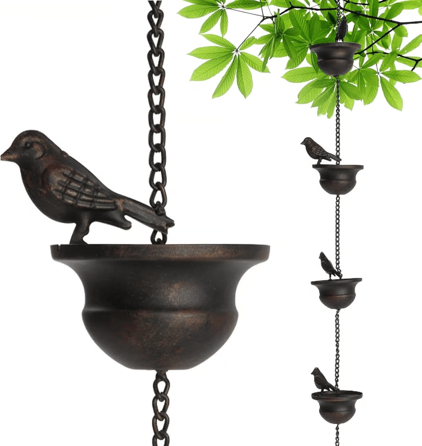 Pluvina™ Regenketting met Vogelbad