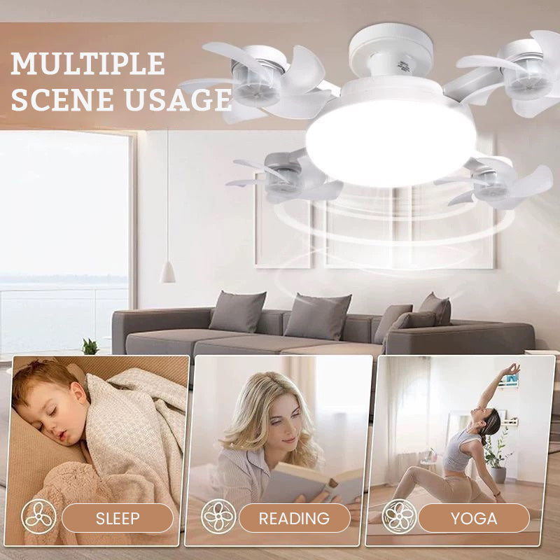 AeroGlow™ – Ventilatorlamp met Opvouwbare Bladen