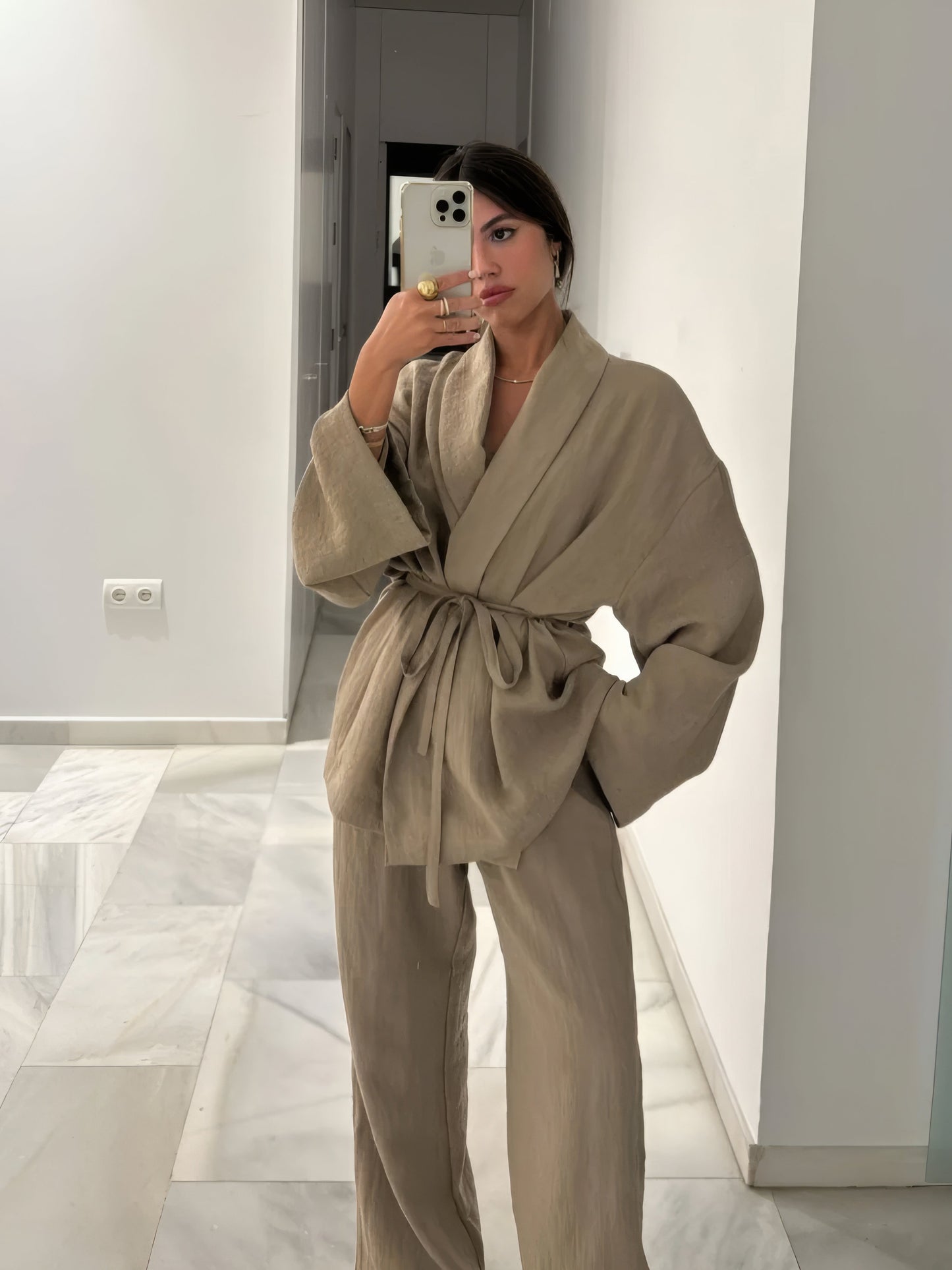 ARYA | KIMONO LINNEN SET