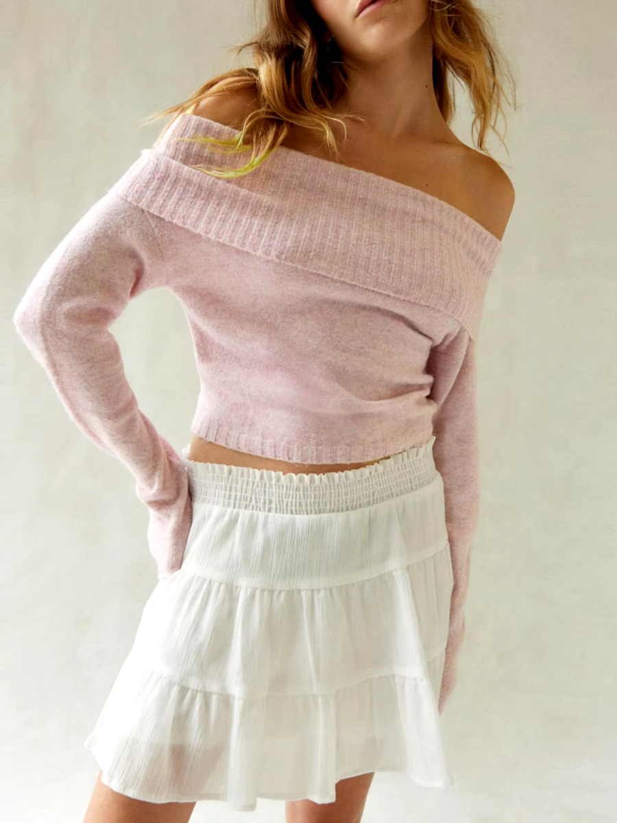 Sarai Off-Shoulder trui