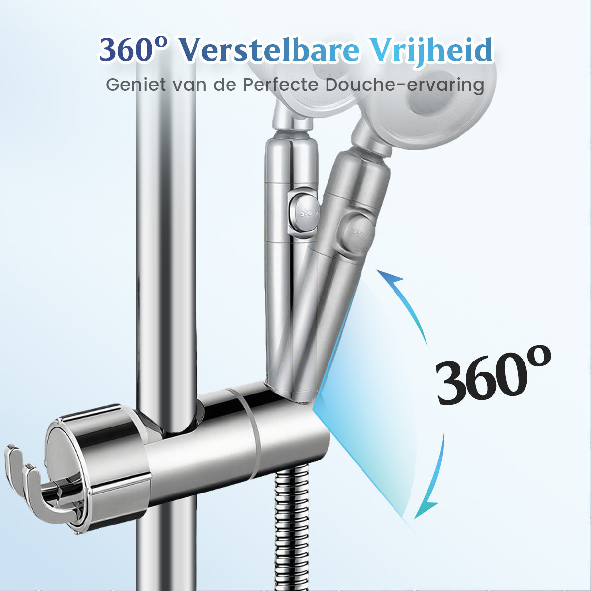 AquaGrip™ – Verstelbare Douchehouder zonder Boren