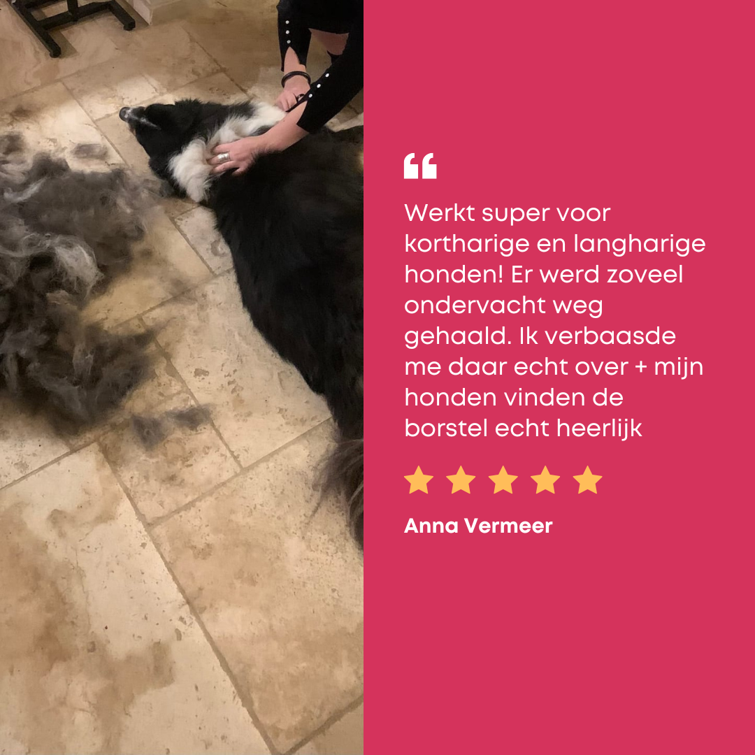FurLisse™ - ComfortBrush – Zachte Onderharenborstel voor Honden