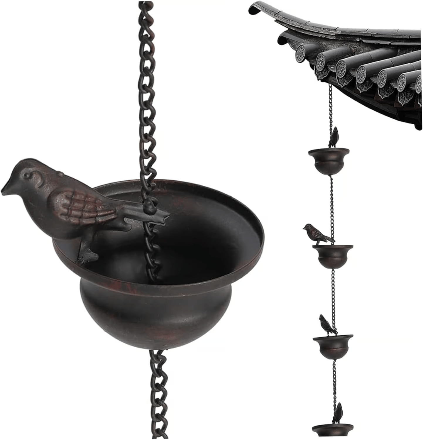 Pluvina™ Regenketting met Vogelbad