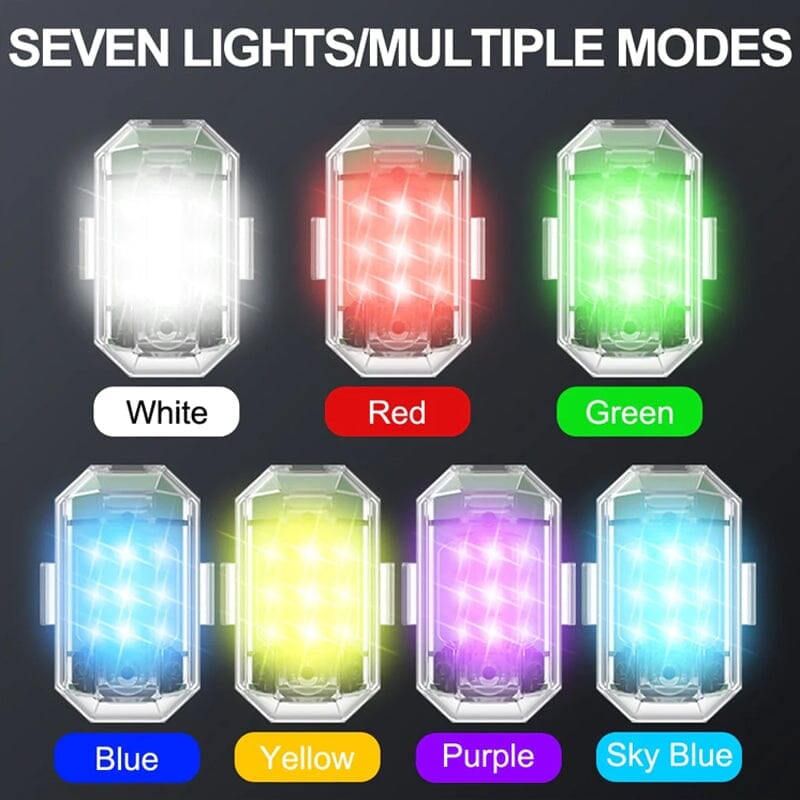 SkyGlide™ LED Strobe Lights | Voor Avonturiers op Twee Wielen!