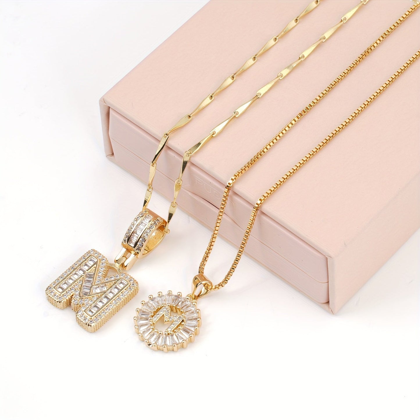 Lustra™ | Luxe Initial Ketting Set | 2 Stuks