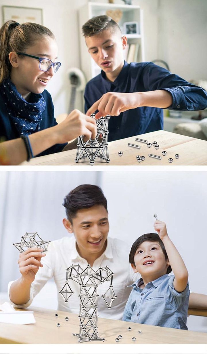 Magnetix™ Set - 36 Magnetische stokjes en 27 ballen
