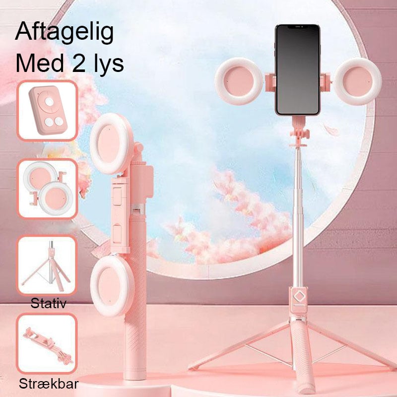 SnapGlow™ - 6-in-1 Selfie Stick & Statief