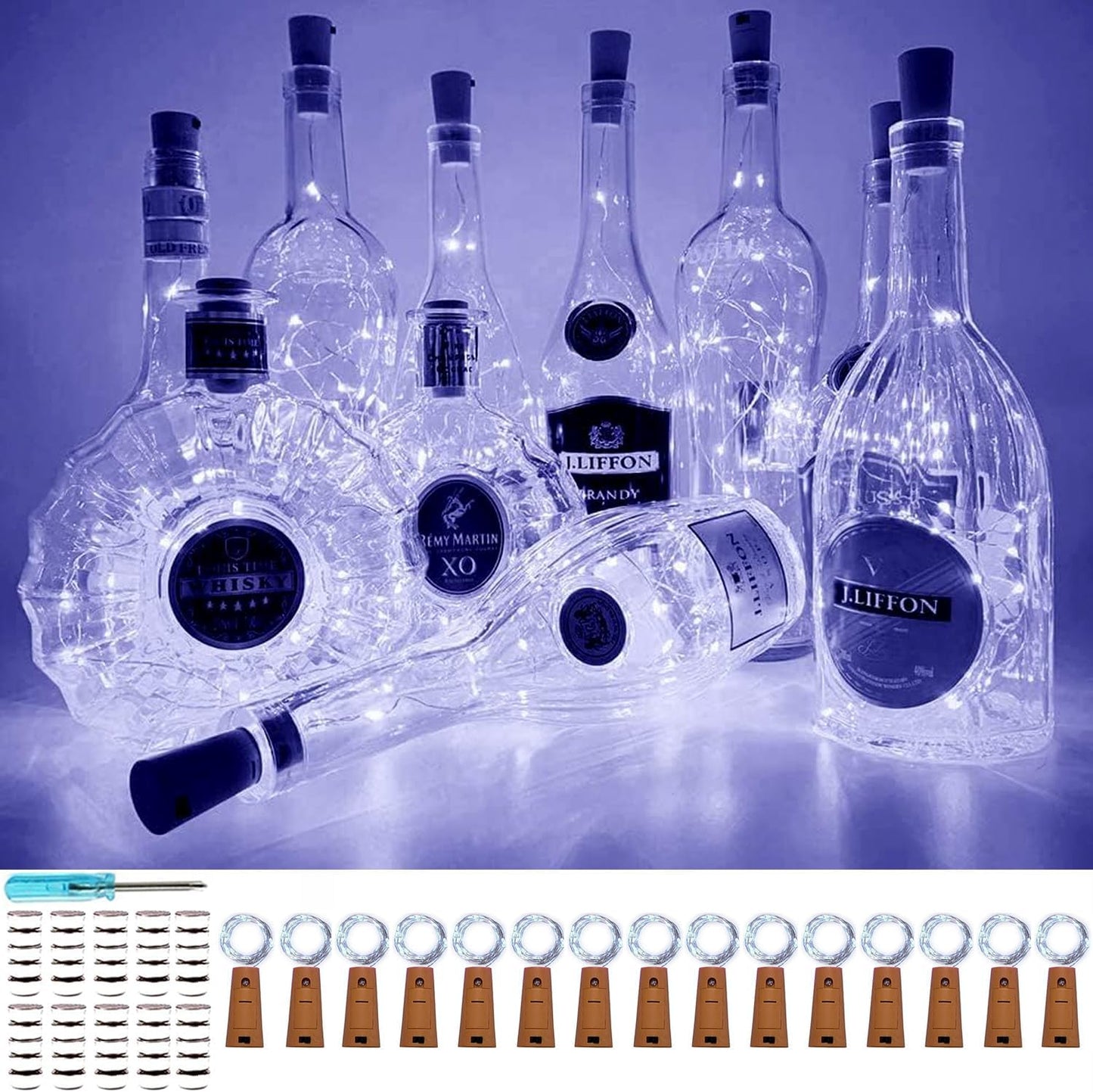GlowBottlz™ Kurk Lichtslinger