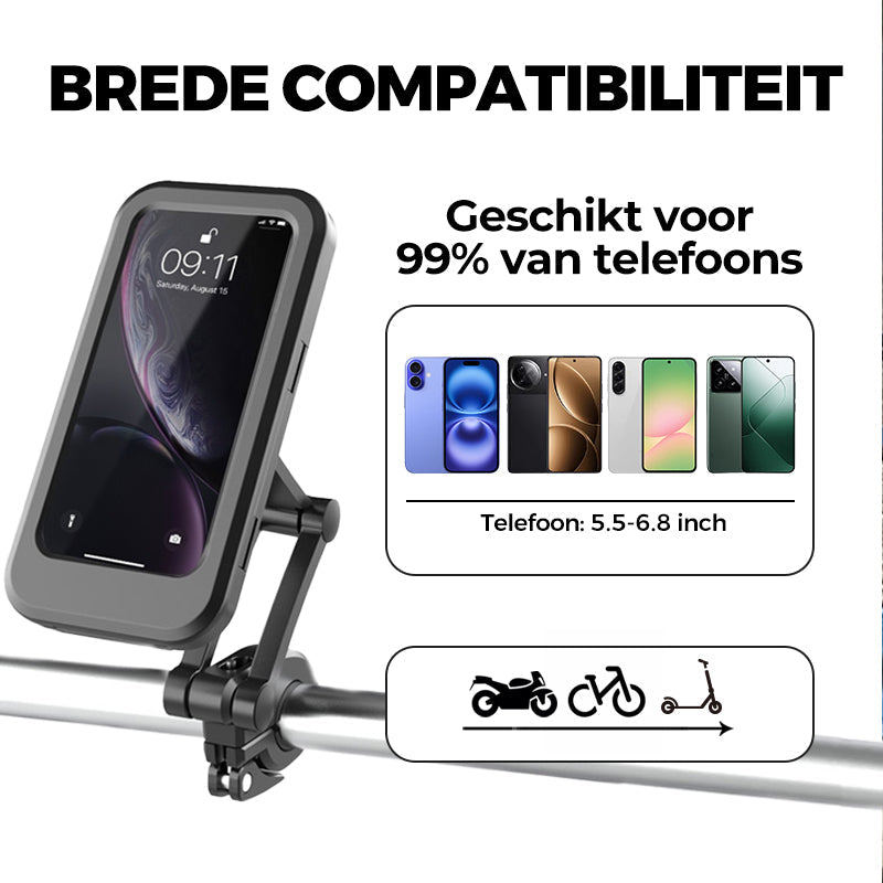 RideSecure™ Universele Waterdichte Telefoonhouder – Veilig onderweg