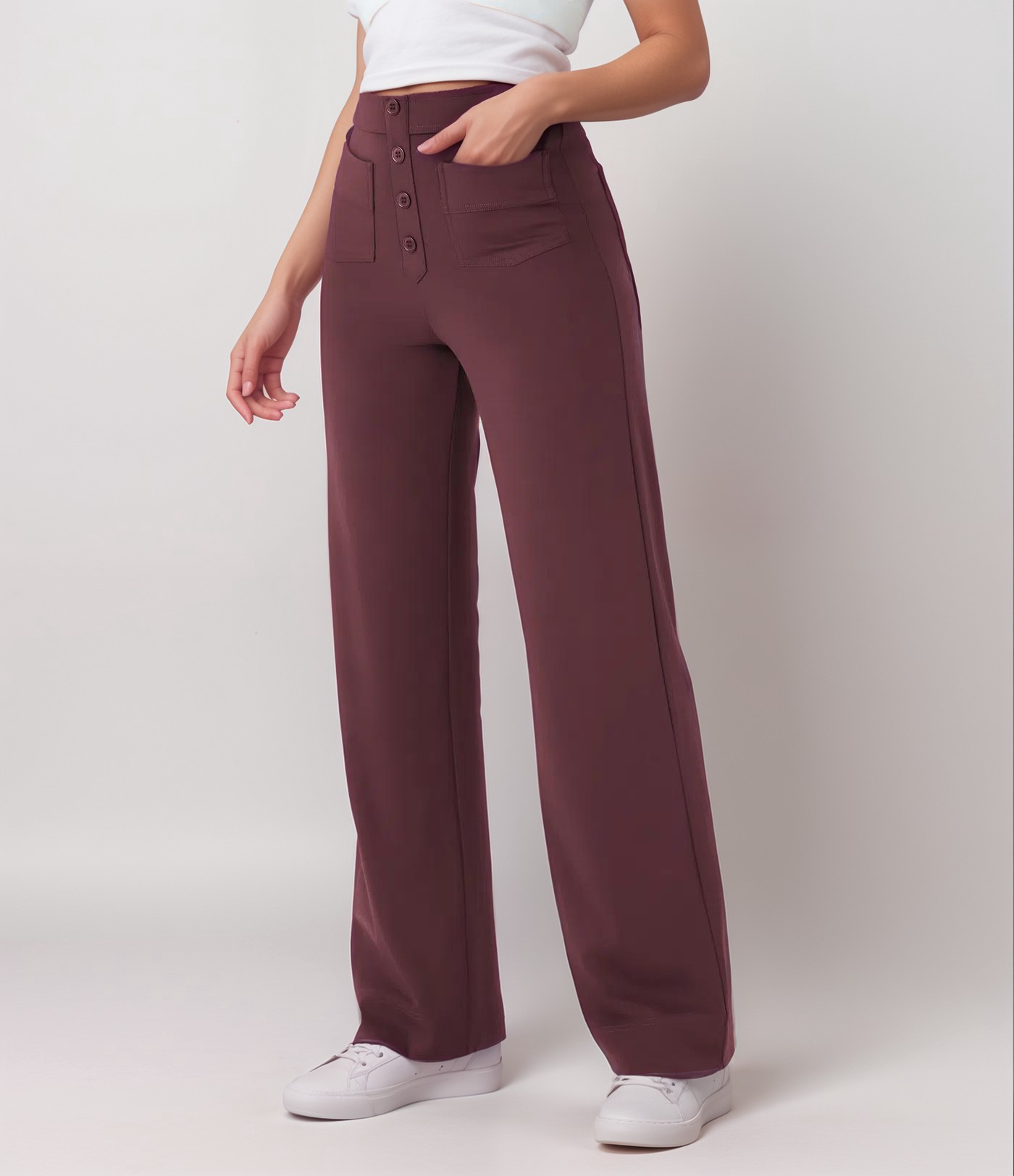 NovaFlex | Elastische broek met hoge taille