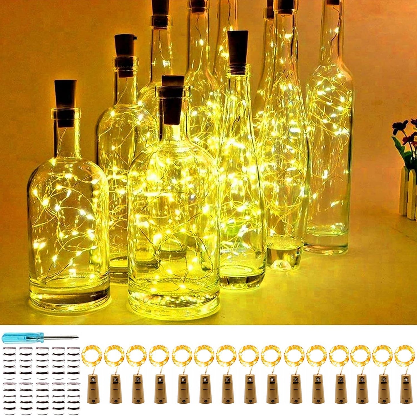 GlowBottlz™ Kurk Lichtslinger