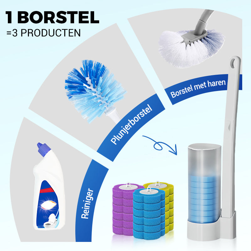 FreshSwipe™ - Wegwerp Toiletborstel – Slim, Hygiënisch & Supereenvoudig