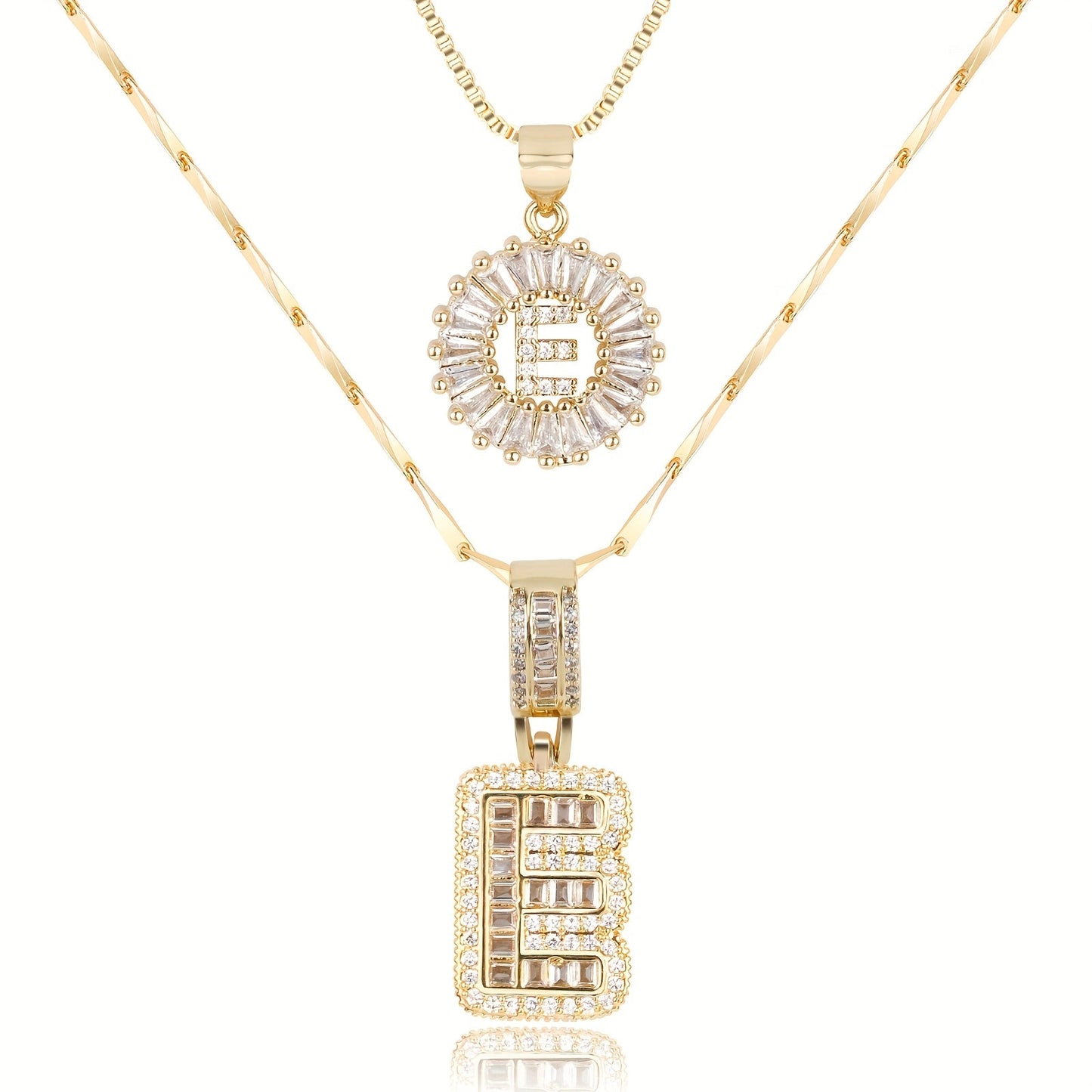 Lustra™ | Luxe Initial Ketting Set | 2 Stuks
