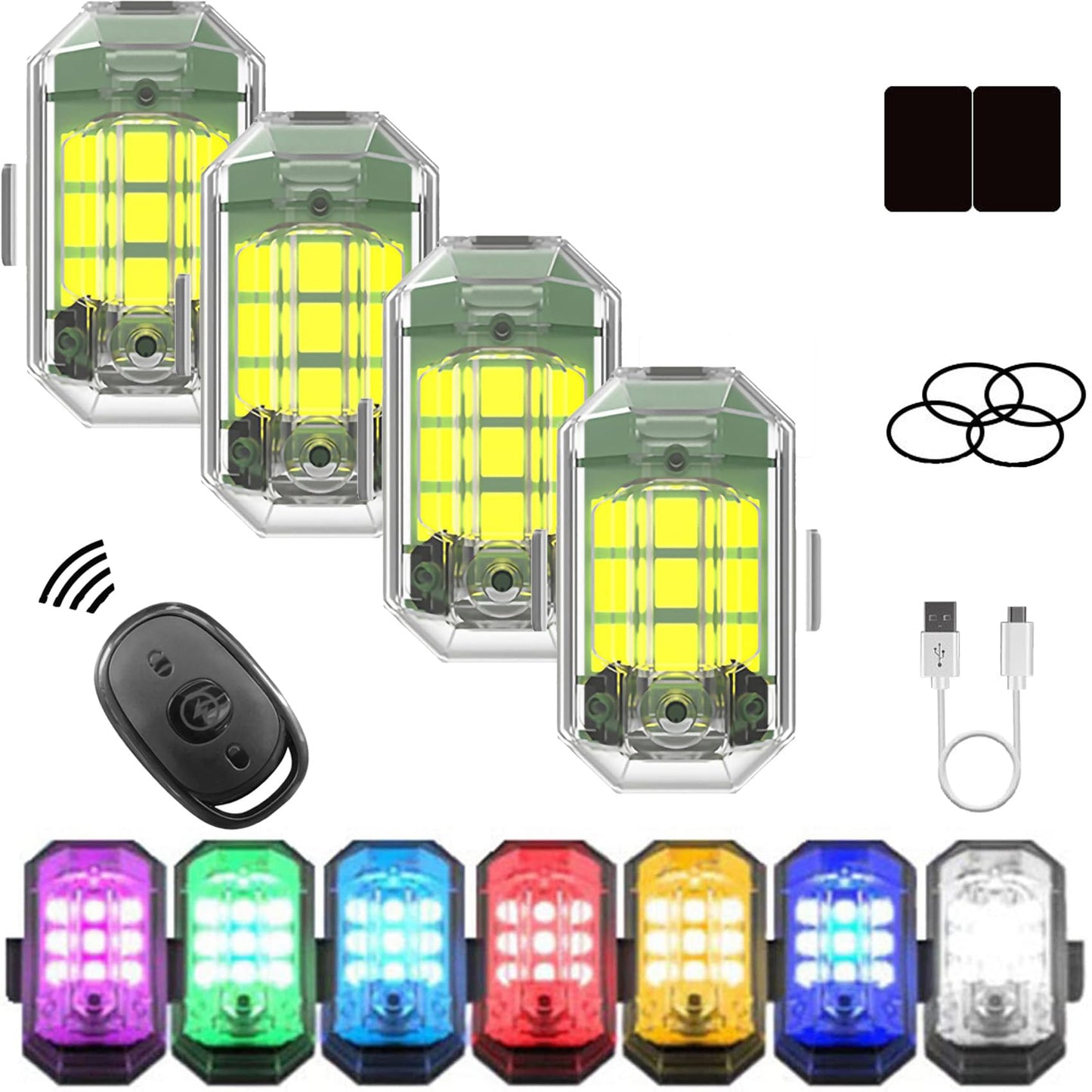SkyGlide™ LED Strobe Lights | Voor Avonturiers op Twee Wielen!