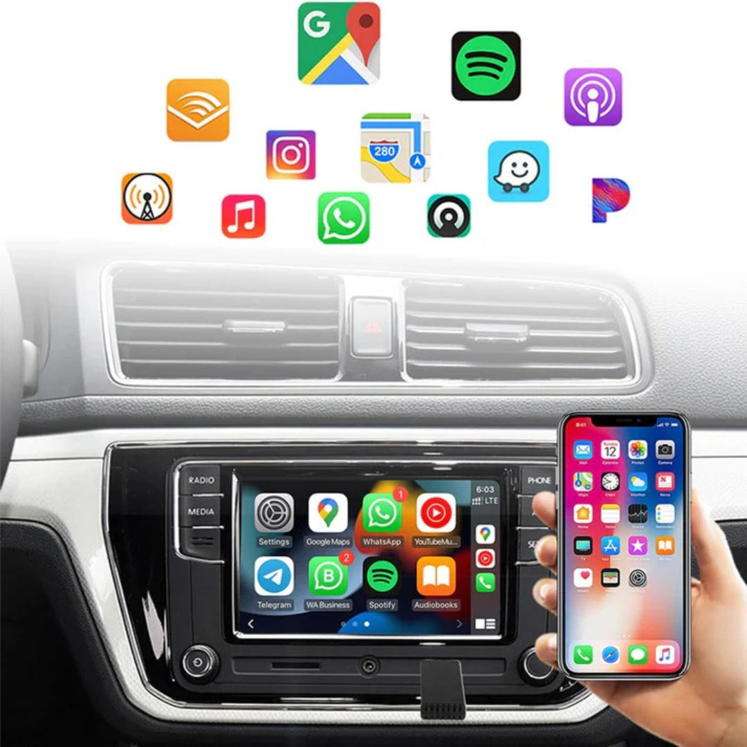 DriveLink™ | Draadloze Apple CarPlay & Android Auto | USB-A & USB-C