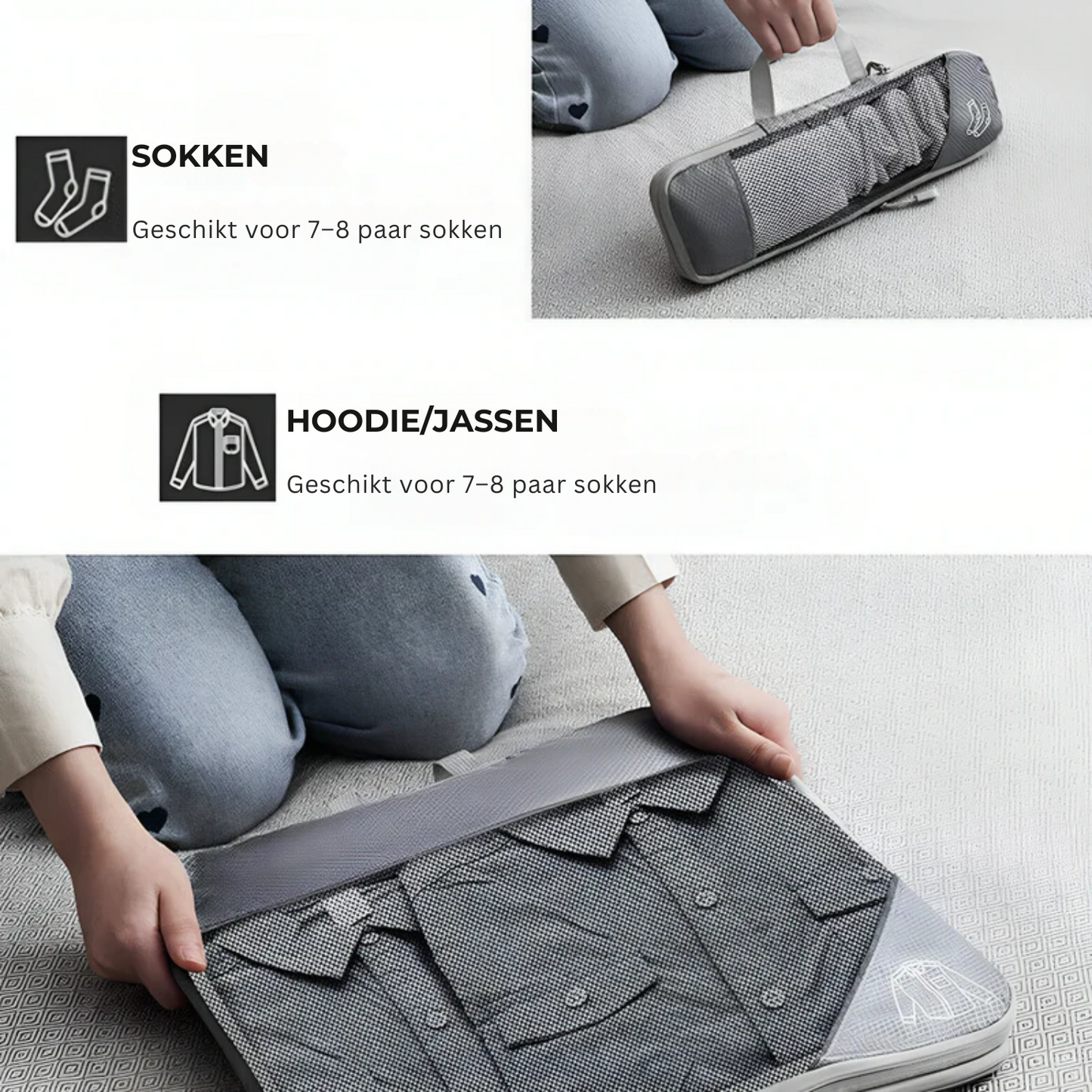 Packiva™ Compressie Reisset – Slim Inpakken, Ruim Reizen