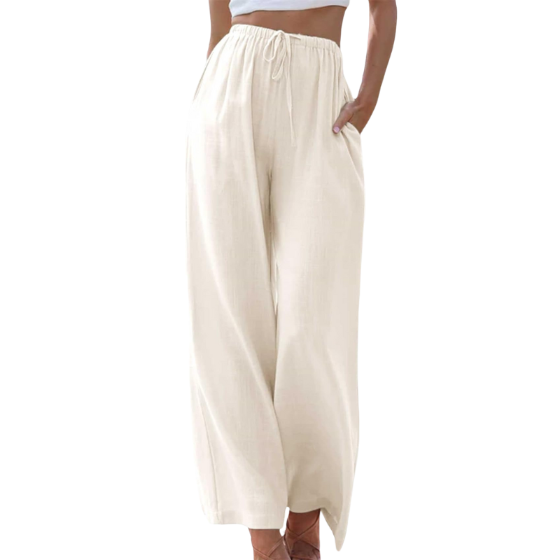 Saar - Elegante katoen-linnen broek