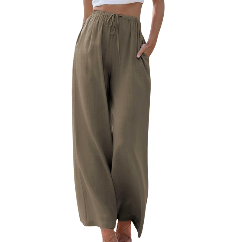 Saar - Elegante katoen-linnen broek