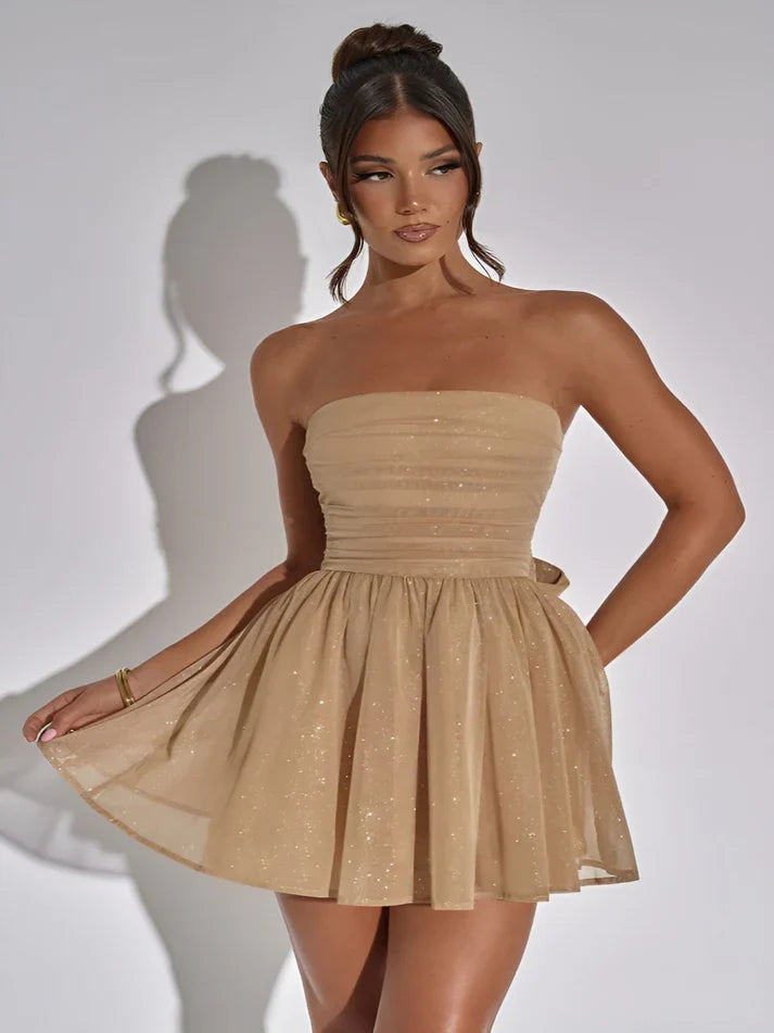 Selina™ Glamour Strapless Jurk