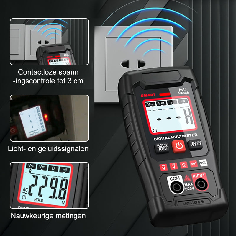 Voltura™ Smart Multimeter – Compact, Slim en Veilig Meten