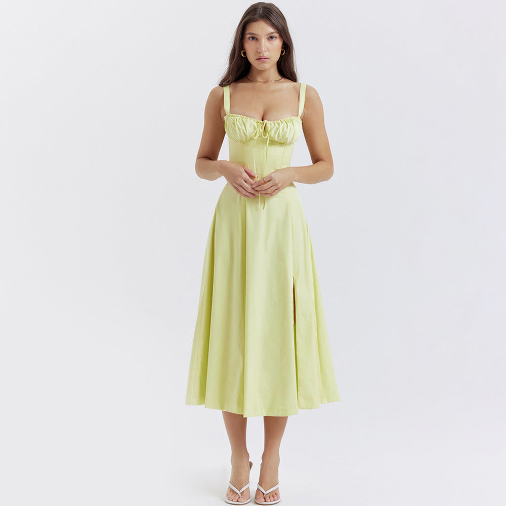 Emma - Gebloemde Bustier Taillevormer Jurk