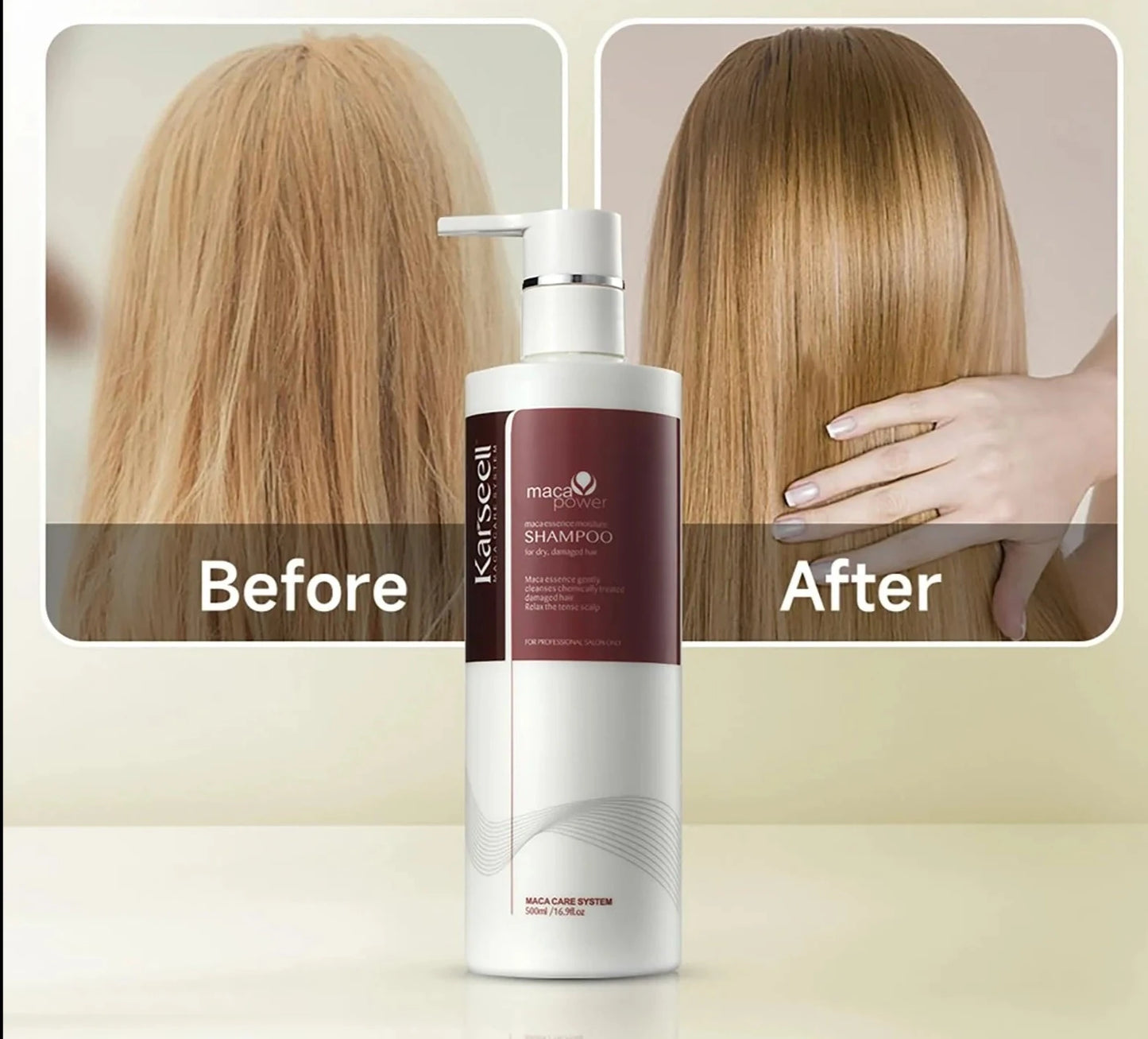 Shampoo Voor Gezond, Glanzend en Hersteld Haar | 500ml