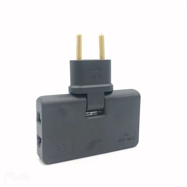 RotatingPlug - Meervoudige stekker met 180º draaibare kop | 1+2 GRATIS