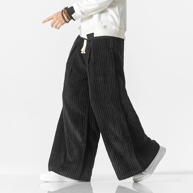 VelvaCord - Wide-Leg Broek