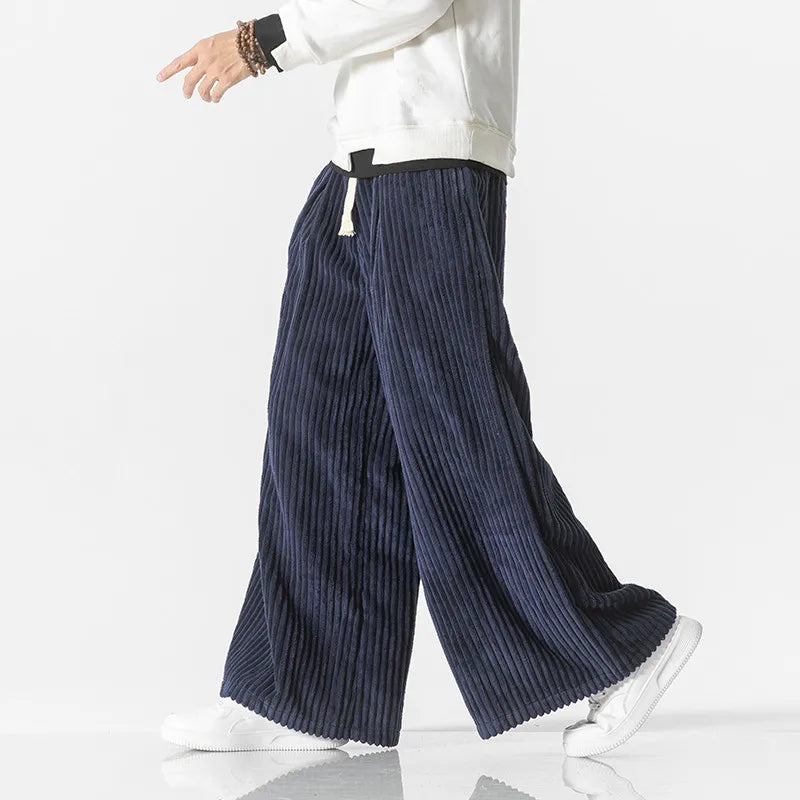 VelvaCord - Wide-Leg Broek