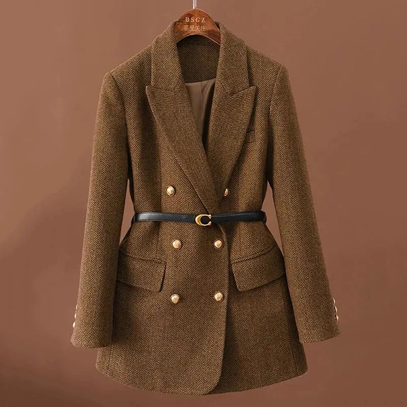 Herringbone Elegance™ Stijlvolle Blazer